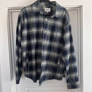Goodfellow & Co Navy and White Checkered Shirt